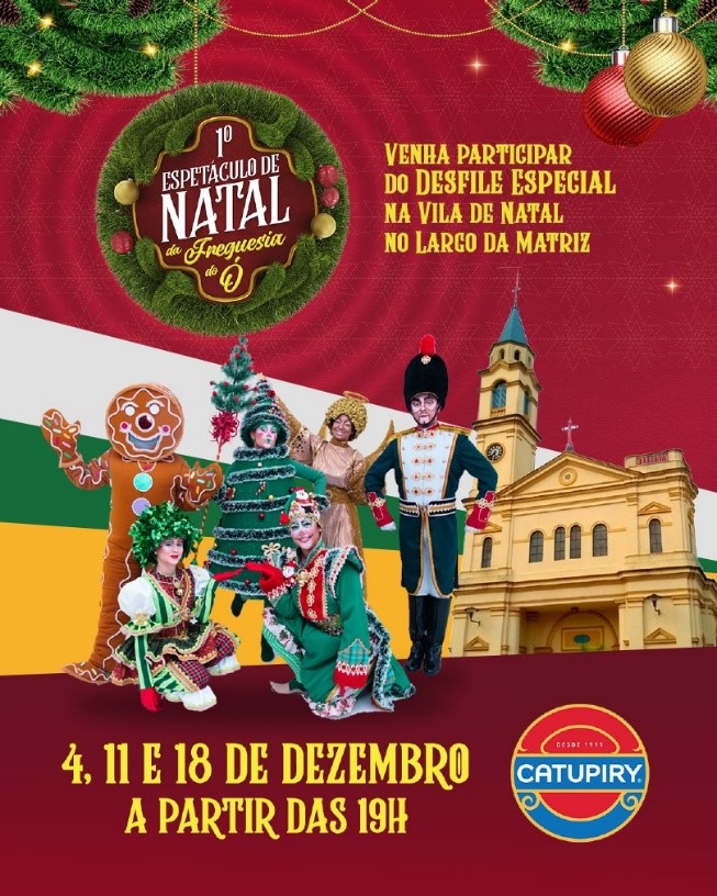 Catupiry® é a Patrocinadora Master do espetáculo a “Parada de Natal” na  cidade Paulistana – Catupiry